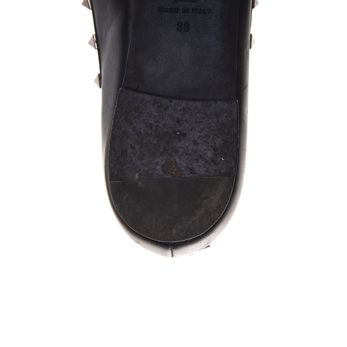 Nappa Rockstud Cage Ballerina Flats 39 Black
