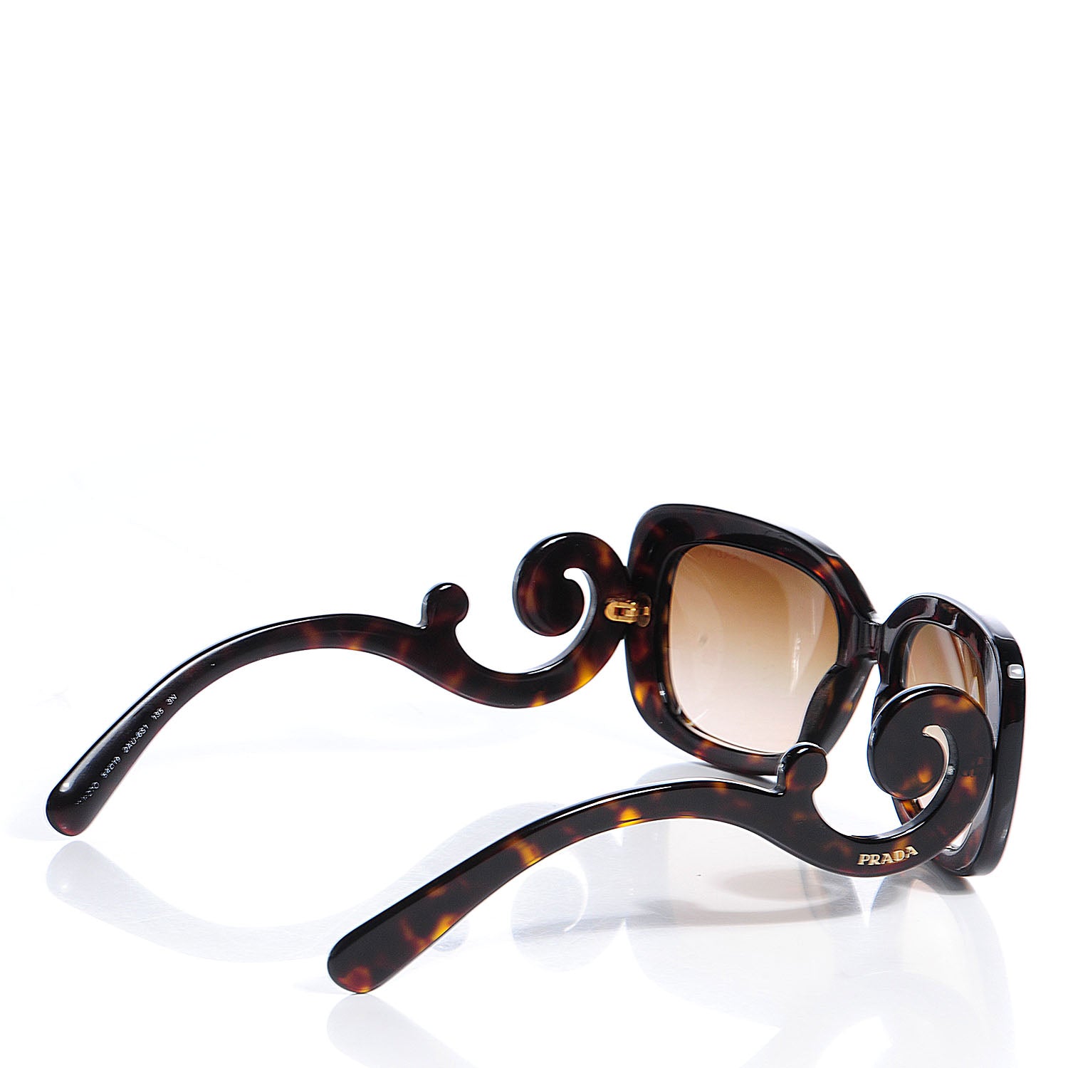 Prada Acetate Baroque Sunglasses SPR 27O Tortoise 3 of 5