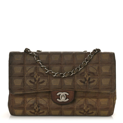 Chanel Nylon Medium Travel Flap Brown 1 of 9