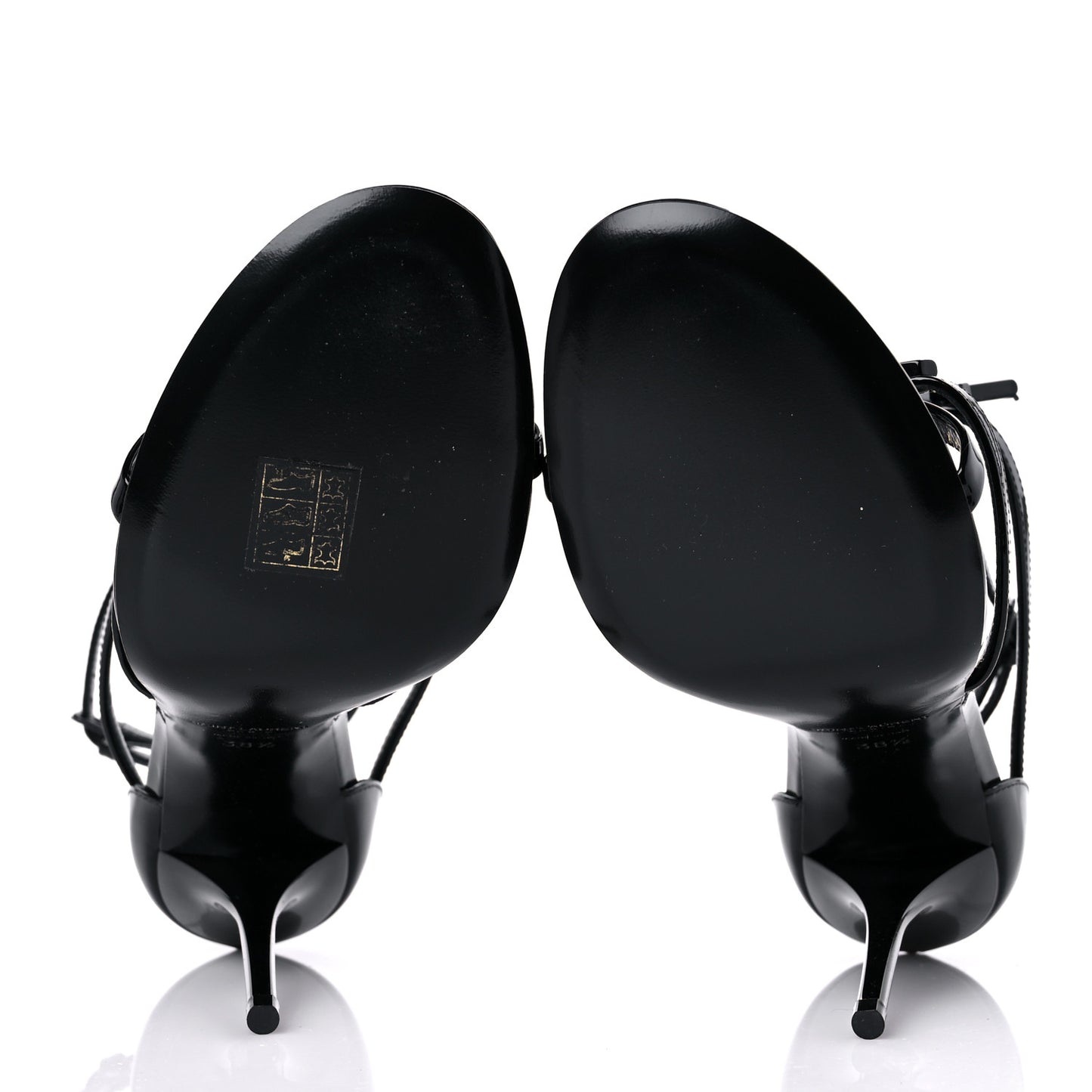 Patent Cassandra 100 Ankle Strap Sandals 38.5 Black
