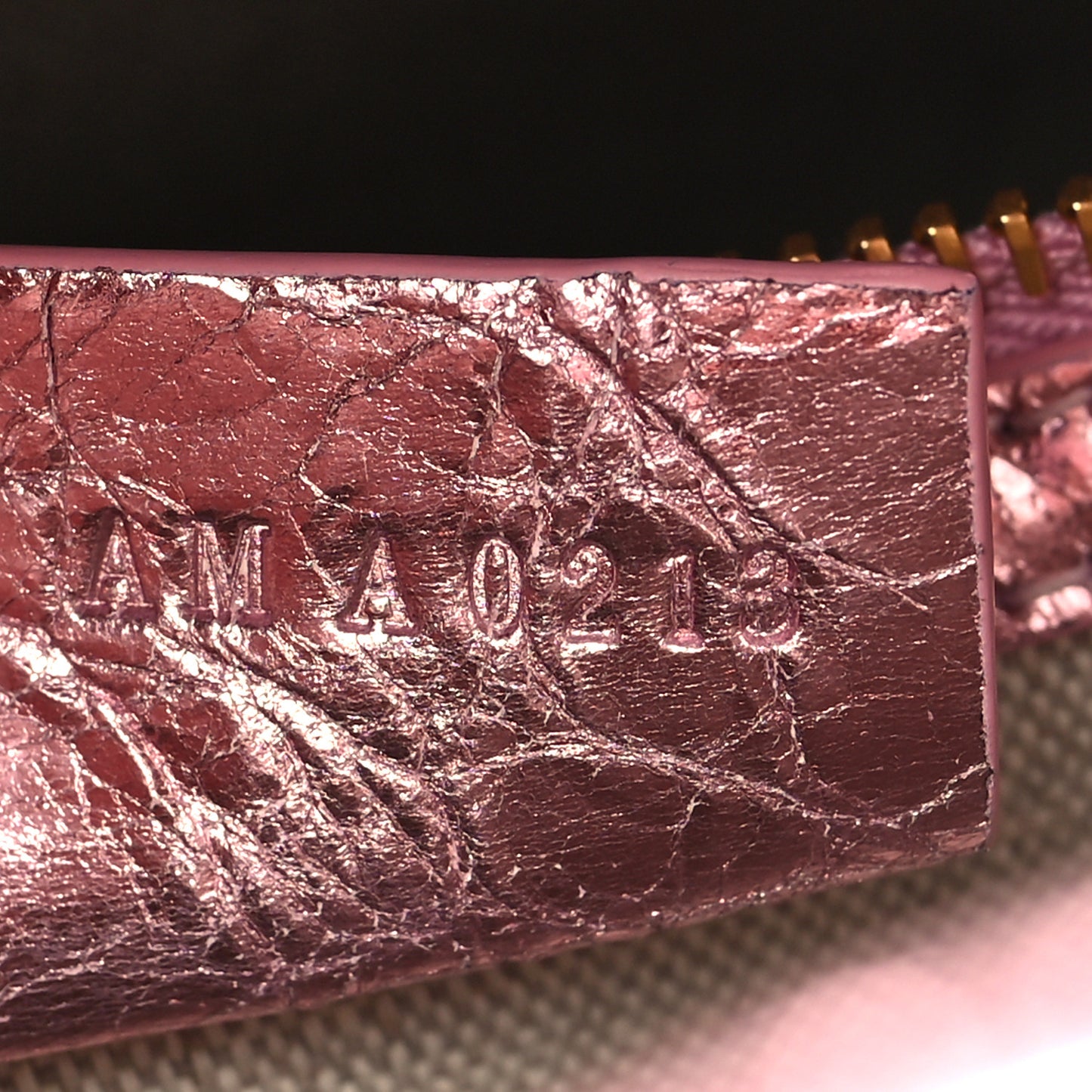 Laminated Lambskin Mini Antigona Silk Pink