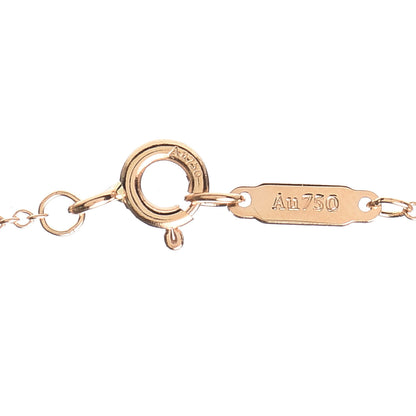 Tiffany 18K Rose Gold Platinum Diamond Schlumberger Lynn Pendant Necklace 4 of 6