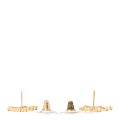 Chanel Crystal Over The Rainbow CC Earrings  Gold Multicolor 3 of 5