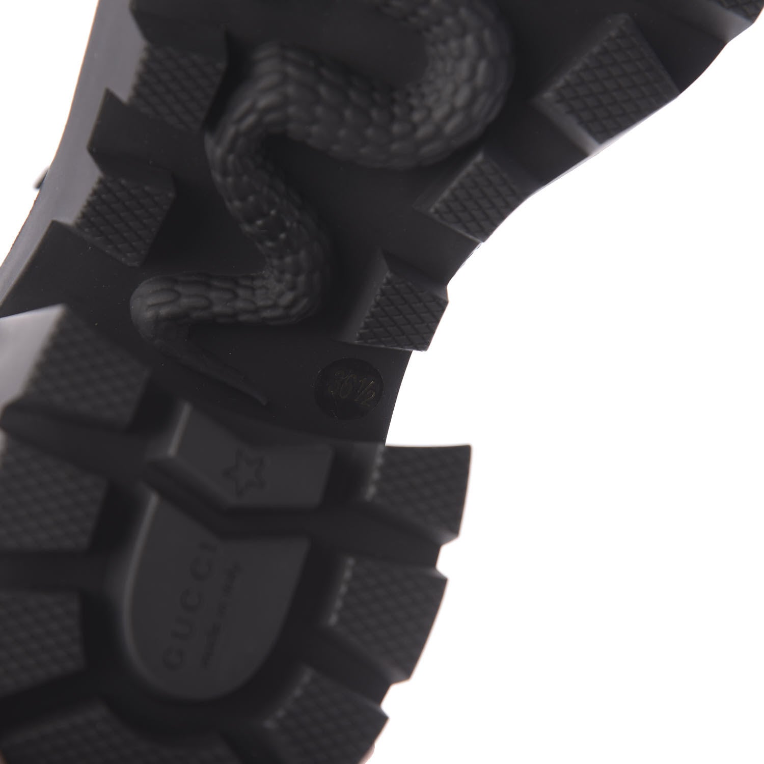 Gucci Calfskin Nappa Rhombus Quilted Trip Ankle Boots 36.5 Black 10 of 12