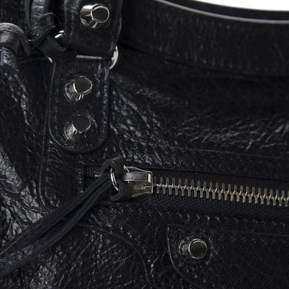 Balenciaga Agneau Classic Hardware S City Logo Strap Black White 12 of 17