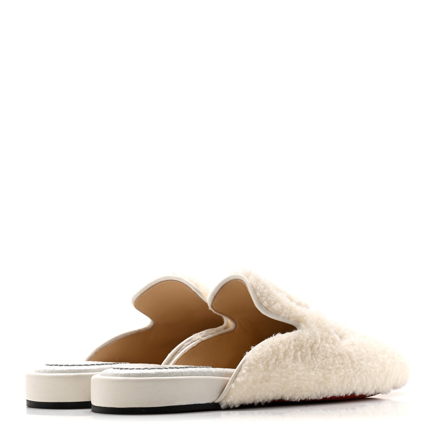 Shearling Womens Coolito Donna Loafer Mules 40.5 White