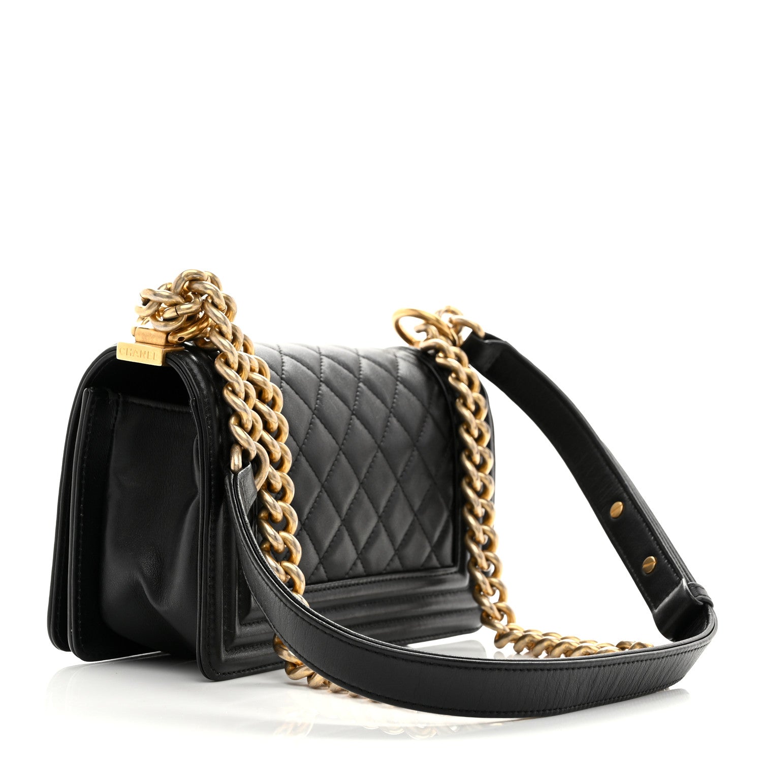 Chanel Lambskin Quilted Small Boy Flap Black 3 of 10