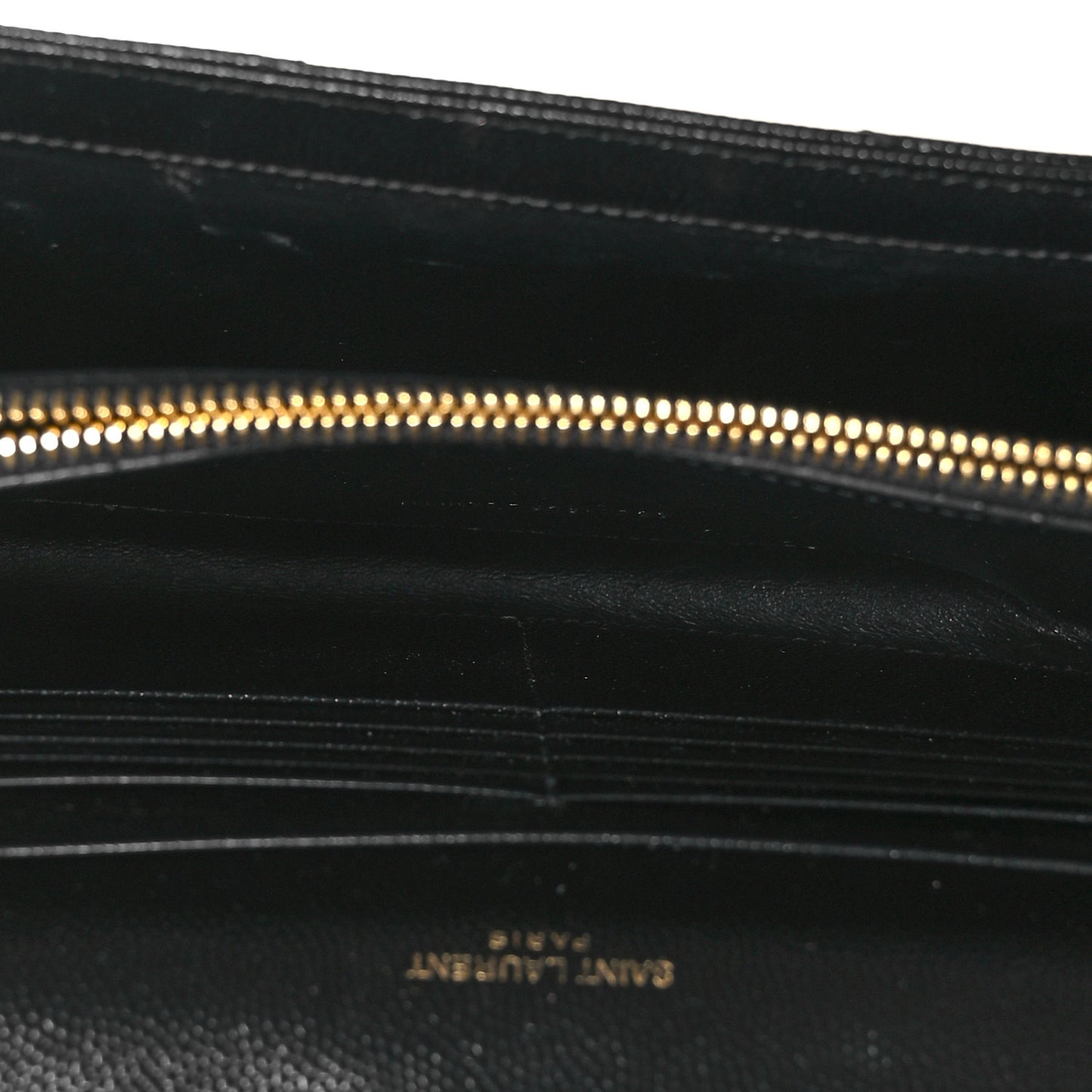 Grain De Poudre Matelasse Chevron Monogram Chain Wallet Black
