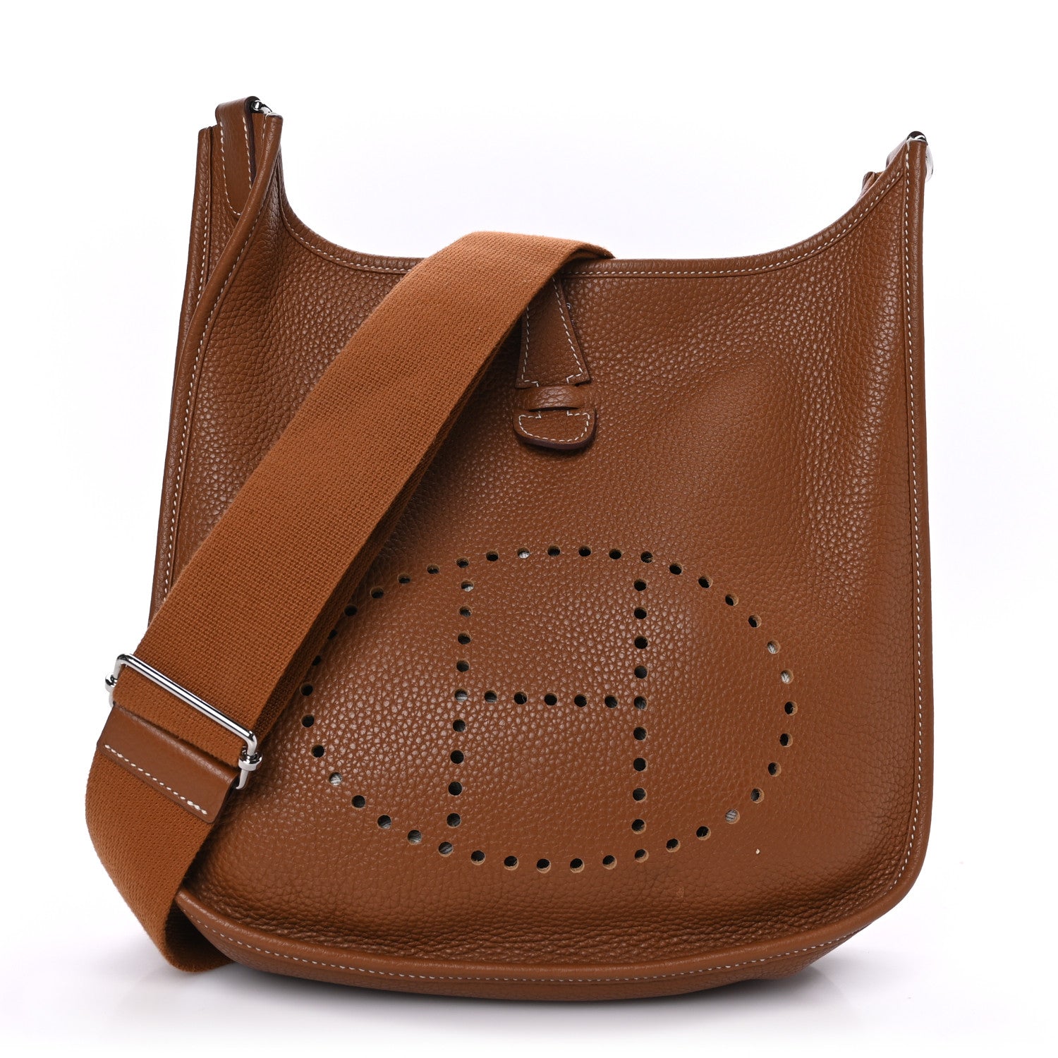 Hermes Taurillon Clemence Evelyne III PM Gold 1 of 10
