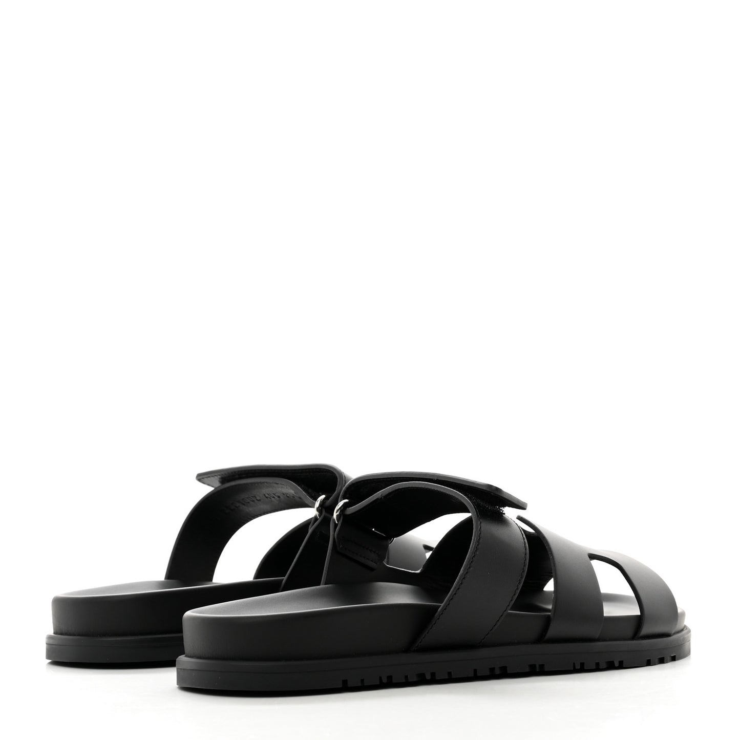 Calfskin Womens Chypre Sandals 40.5 Black