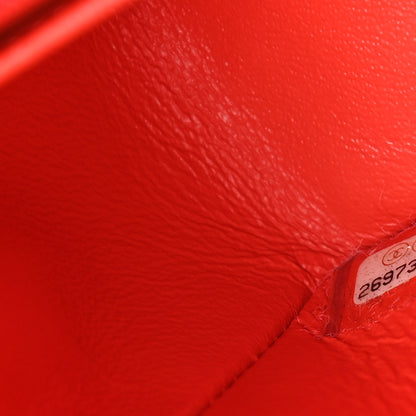 Chanel Lambskin Quilted Mini Rectangular Flap Red 9 of 11