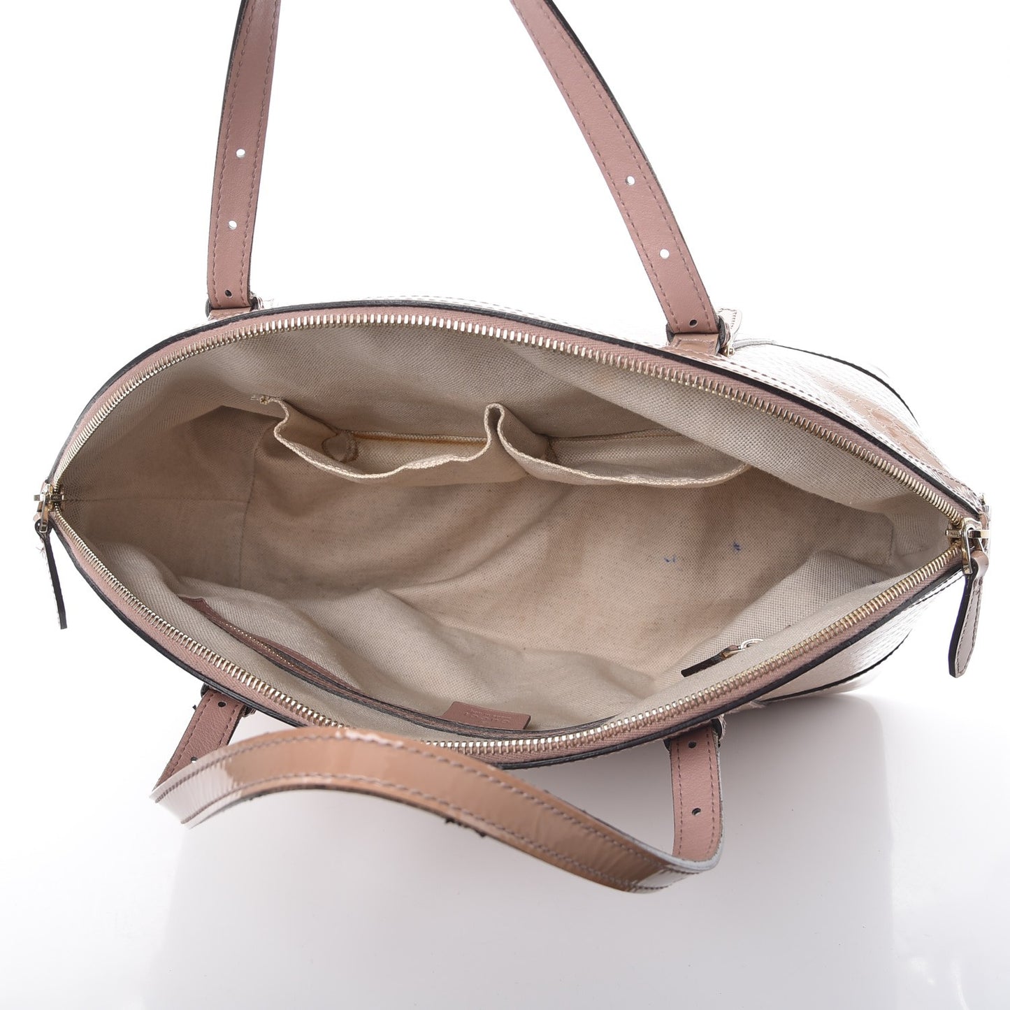 Patent Microguccissima Medium Nice Top Handle Dome Bag Dark Cipria