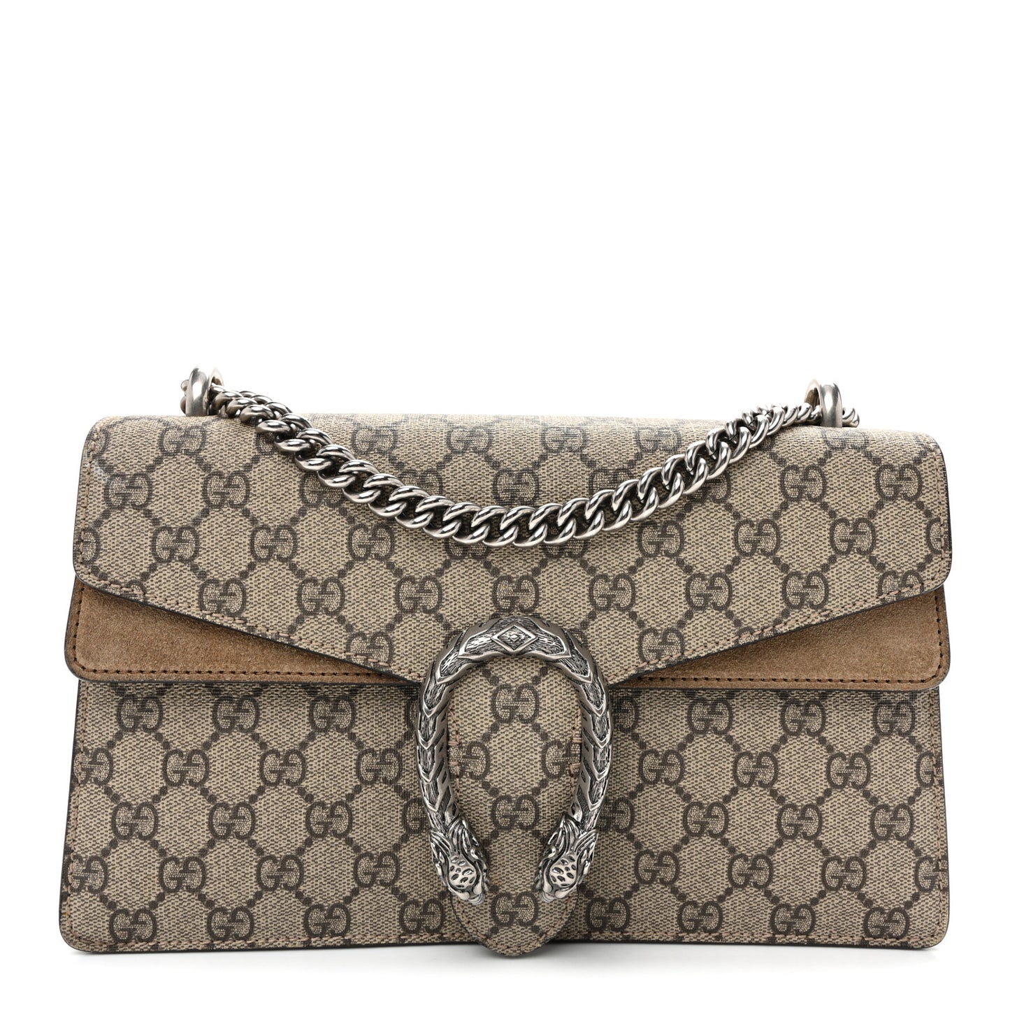 GG Supreme Monogram Small Dionysus Shoulder Bag Taupe