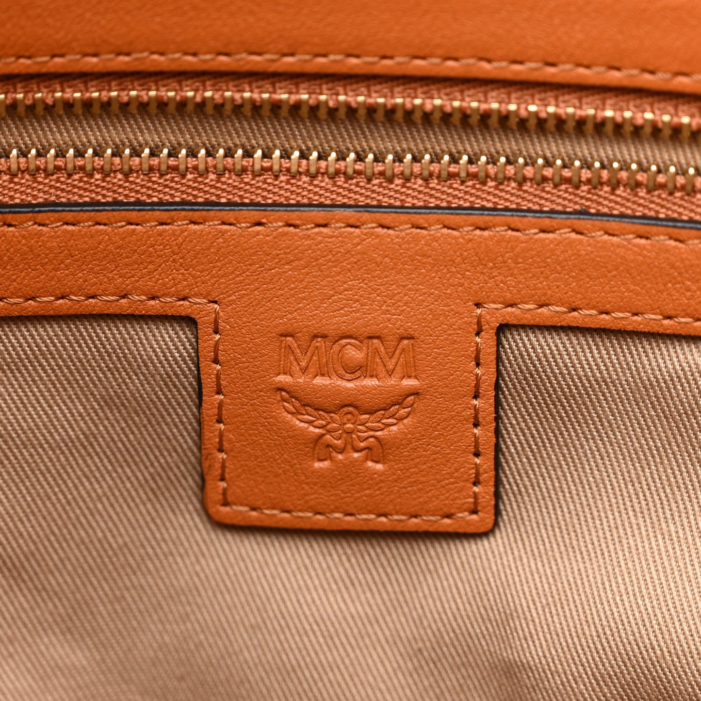 Visetos Small Soft Berlin Drawstring Bucket Bag Cognac