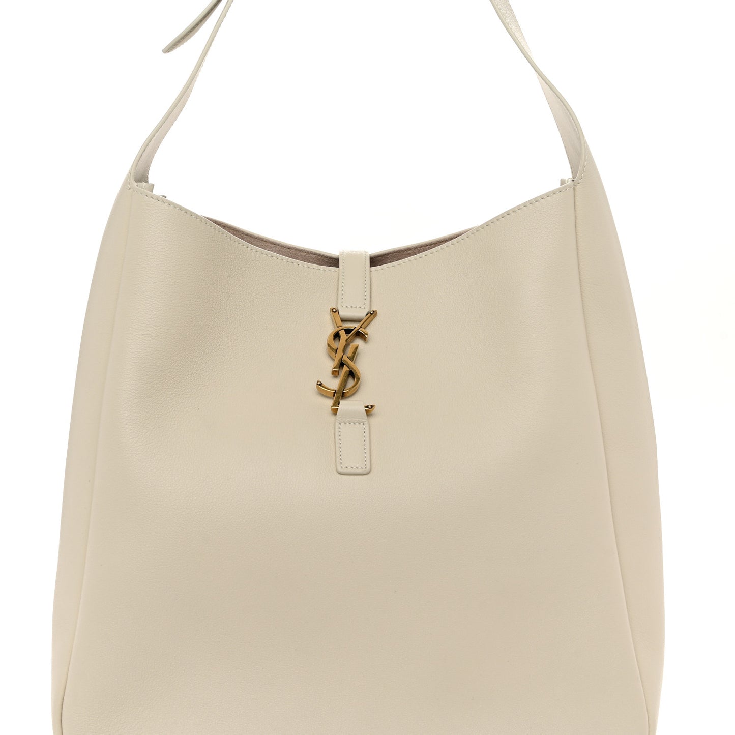 Smooth Calfskin Large Le 5 A 7 Soft Hobo Blanc Vintage