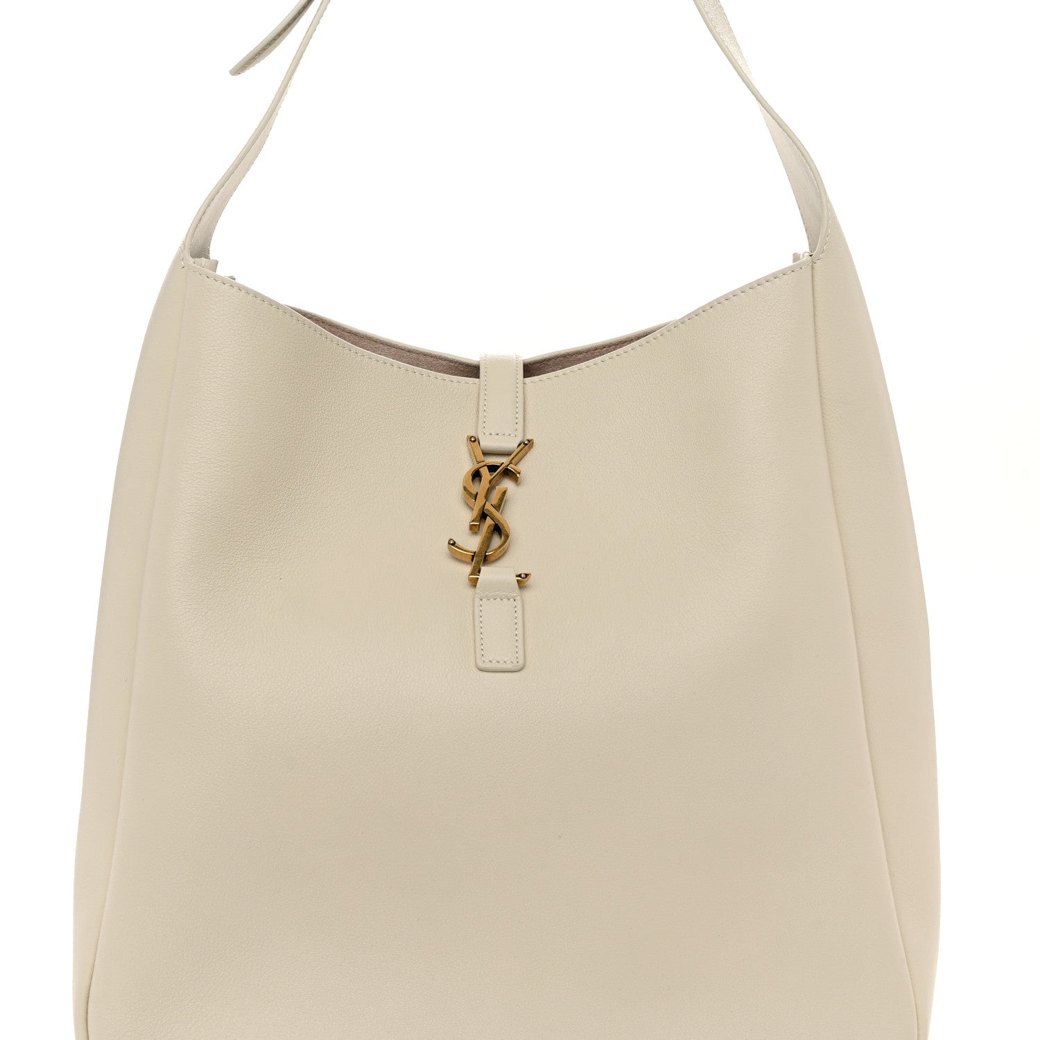 Saint Laurent Smooth Calfskin Large Le 5 A 7 Soft Hobo Blanc Vintage 8 of 10