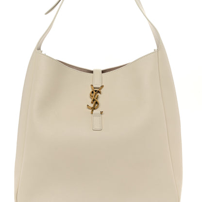 Saint Laurent Smooth Calfskin Large Le 5 A 7 Soft Hobo Blanc Vintage 8 of 10