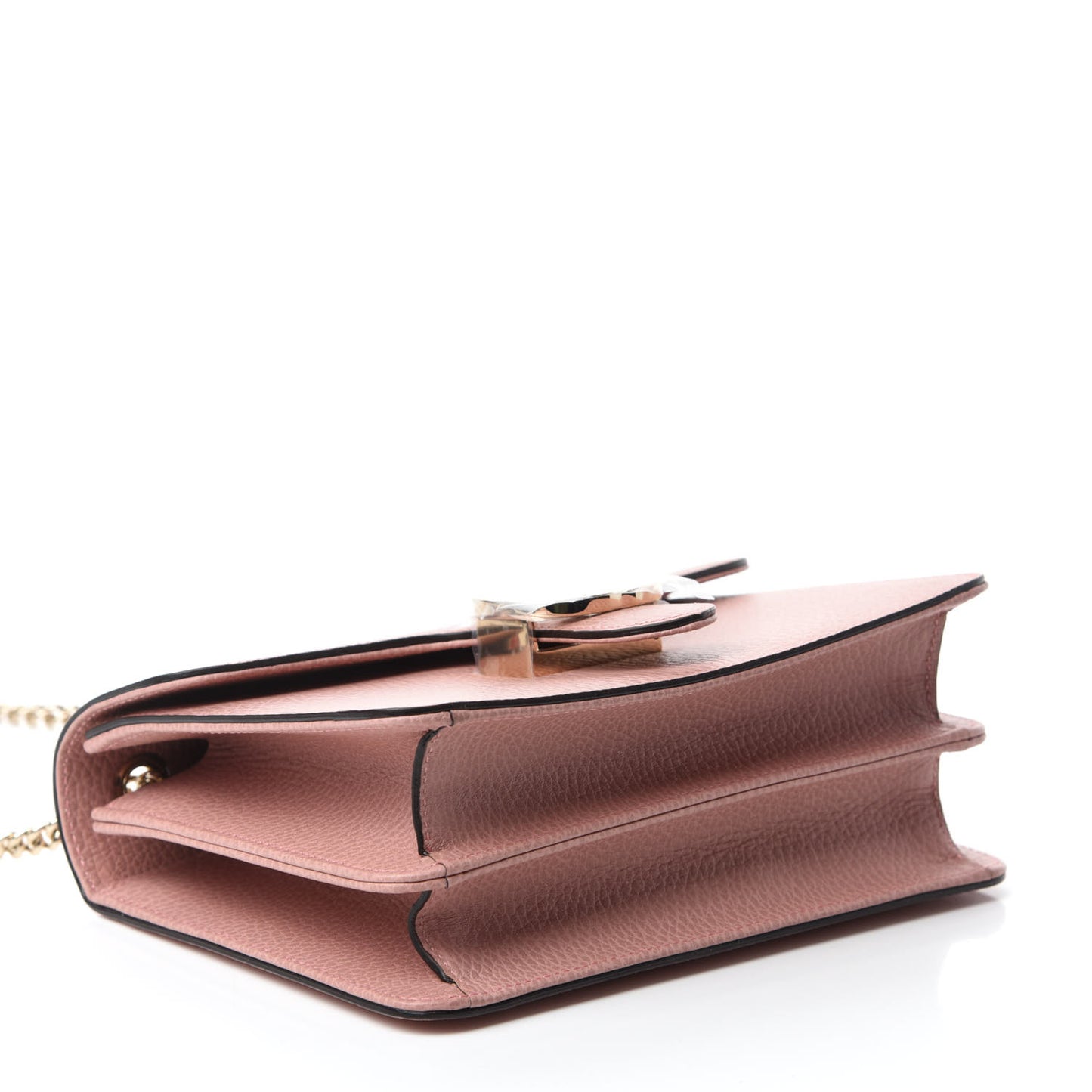 Dollar Calfskin Small Interlocking G Shoulder Bag Soft Pink