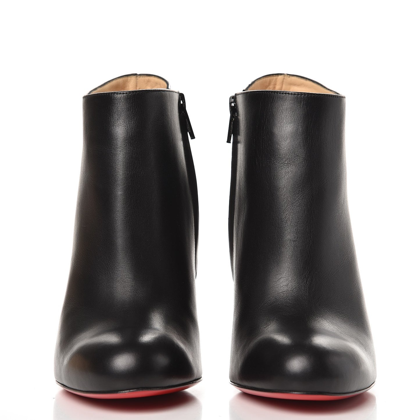 Calfskin Belle 100 Ankle Boots 37.5 Black