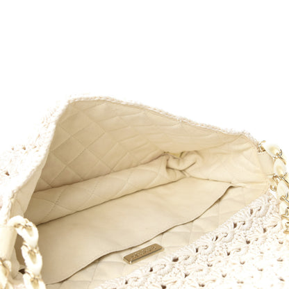 Chanel Crochet Camellia Small Flap Ivory 5 of 10