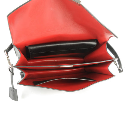 Prada Saffiano Lux Sound Shoulder Bag Black 5 of 8