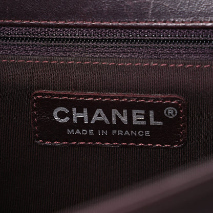 Chanel Goatskin Quilted New Medium Boy Handle Flap Burgundy 6 of 10