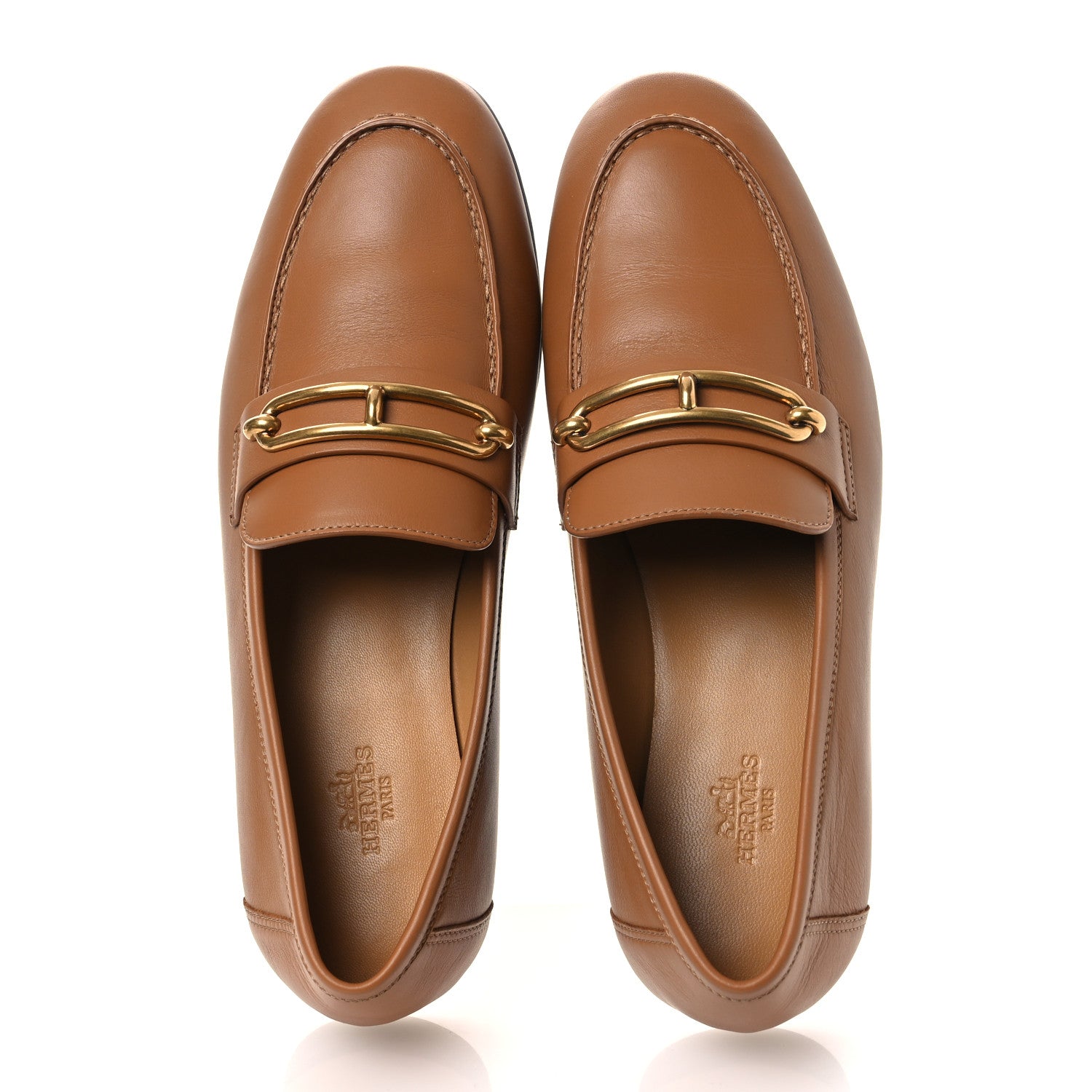 Hermes Calfskin Colette Loafer 38.5 Naturel 2 of 11