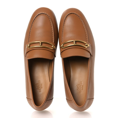Hermes Calfskin Colette Loafer 38.5 Naturel 2 of 11