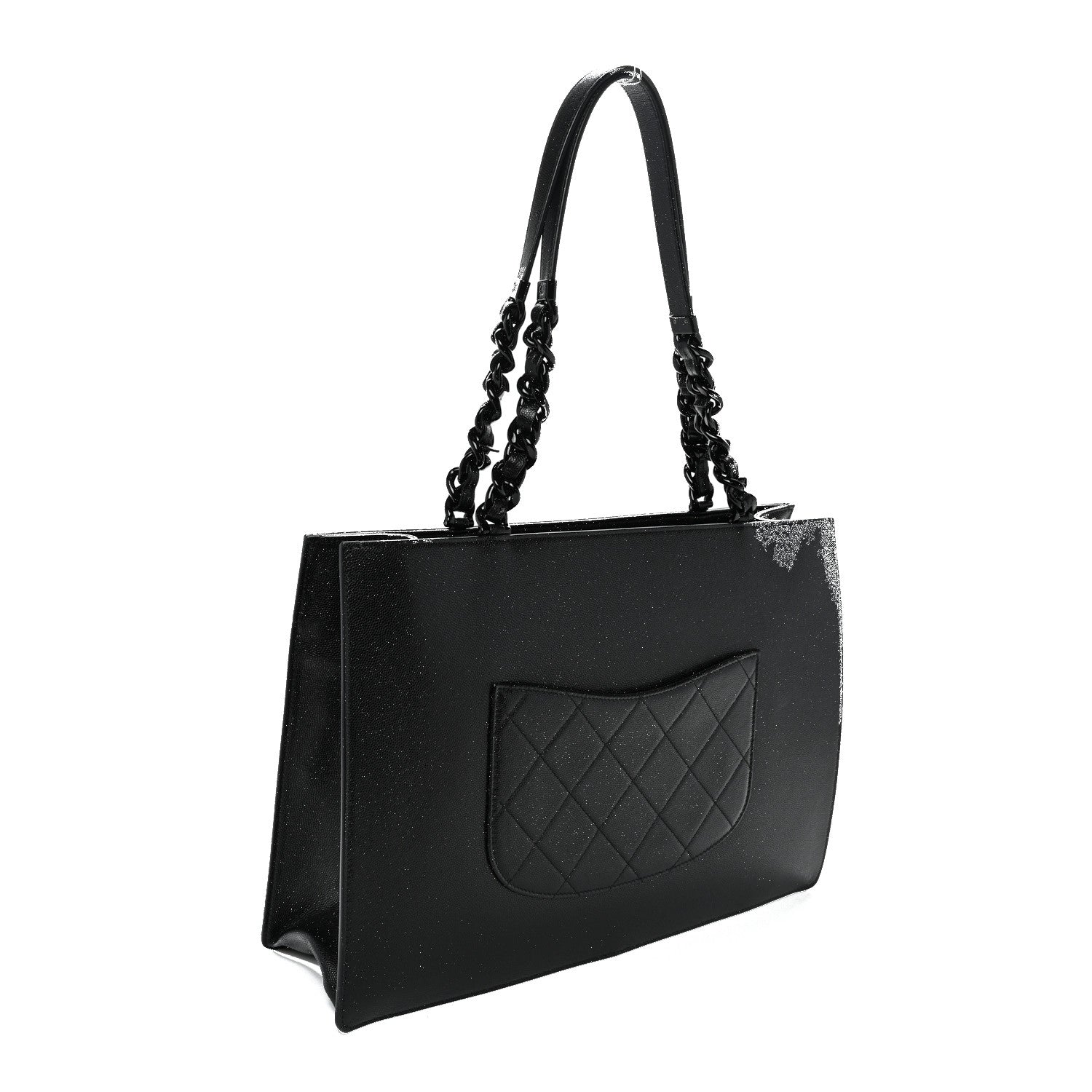 Chanel Caviar Quilted My Everything Large Shopping Tote Black 3 of 10