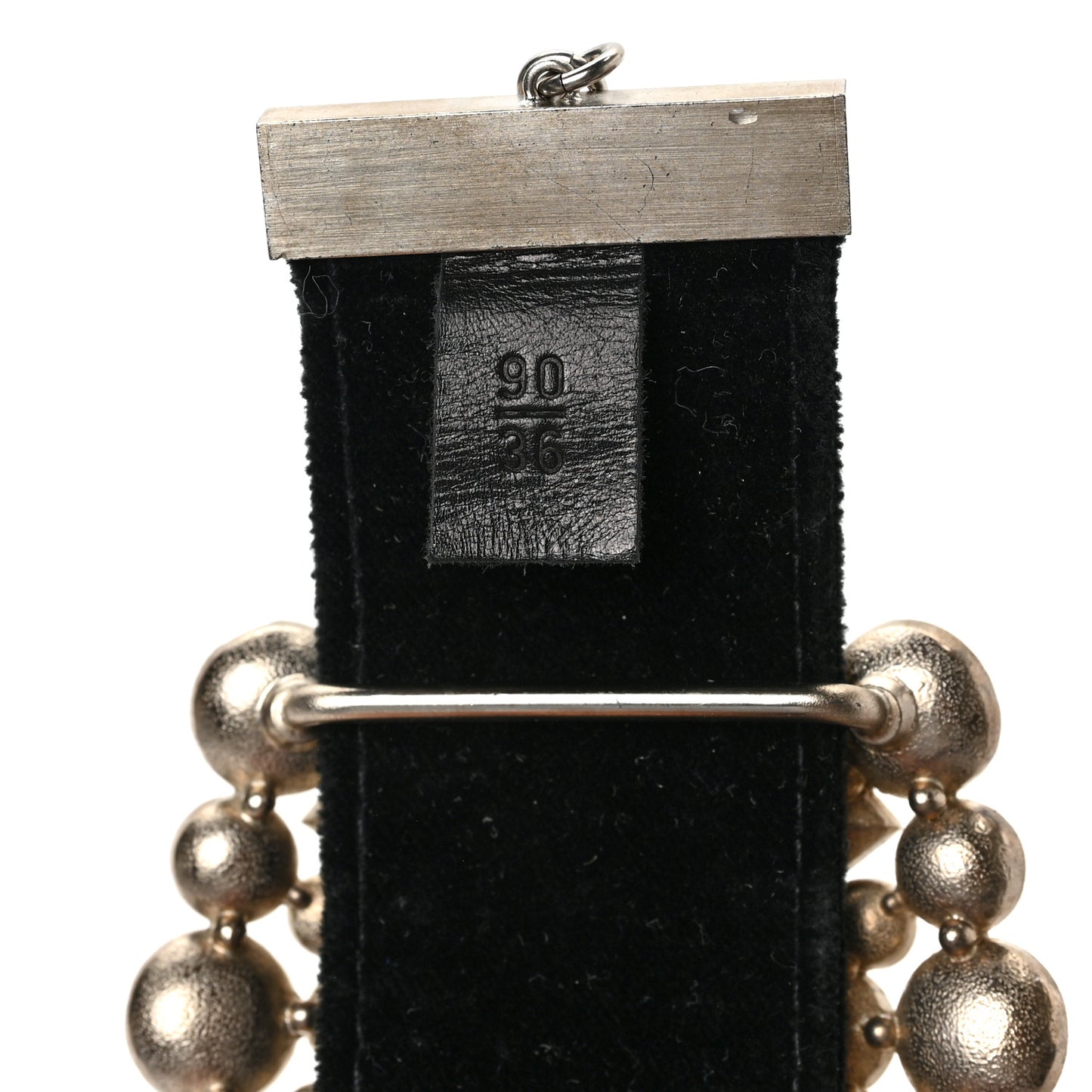 Velvet Gripoix Crystal Belt 90 36 Black