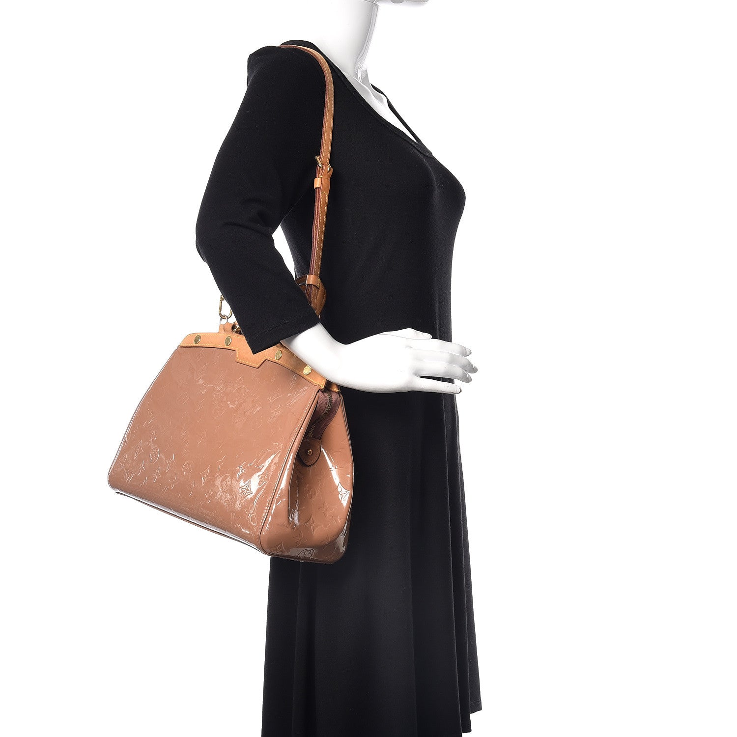 Louis Vuitton Vernis Brea MM Rose Velours 2 of 9