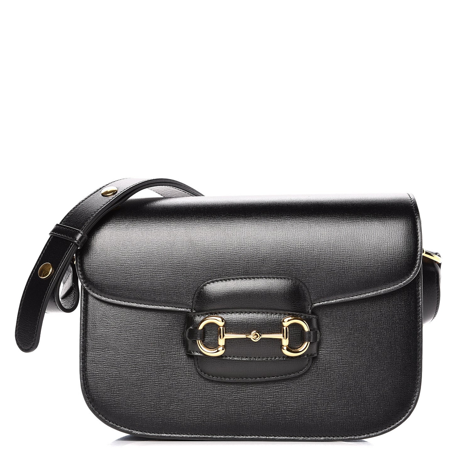 Azalea Calfskin Horsebit 1955 Shoulder Bag Black