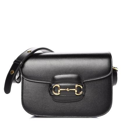 Gucci Azalea Calfskin Horsebit 1955 Shoulder Bag Black 1 of 11