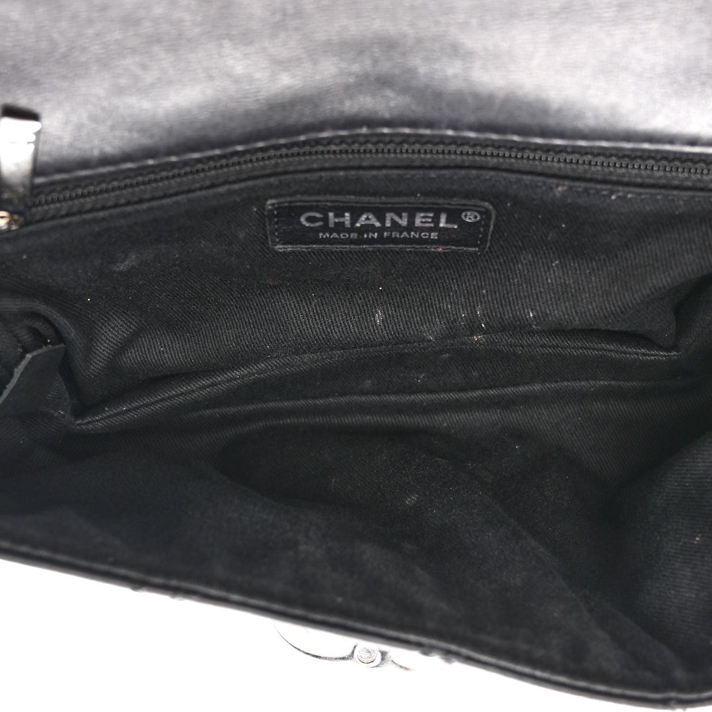 Calfskin Quilted Double Stitch Hamptons Clutch with Chain Black