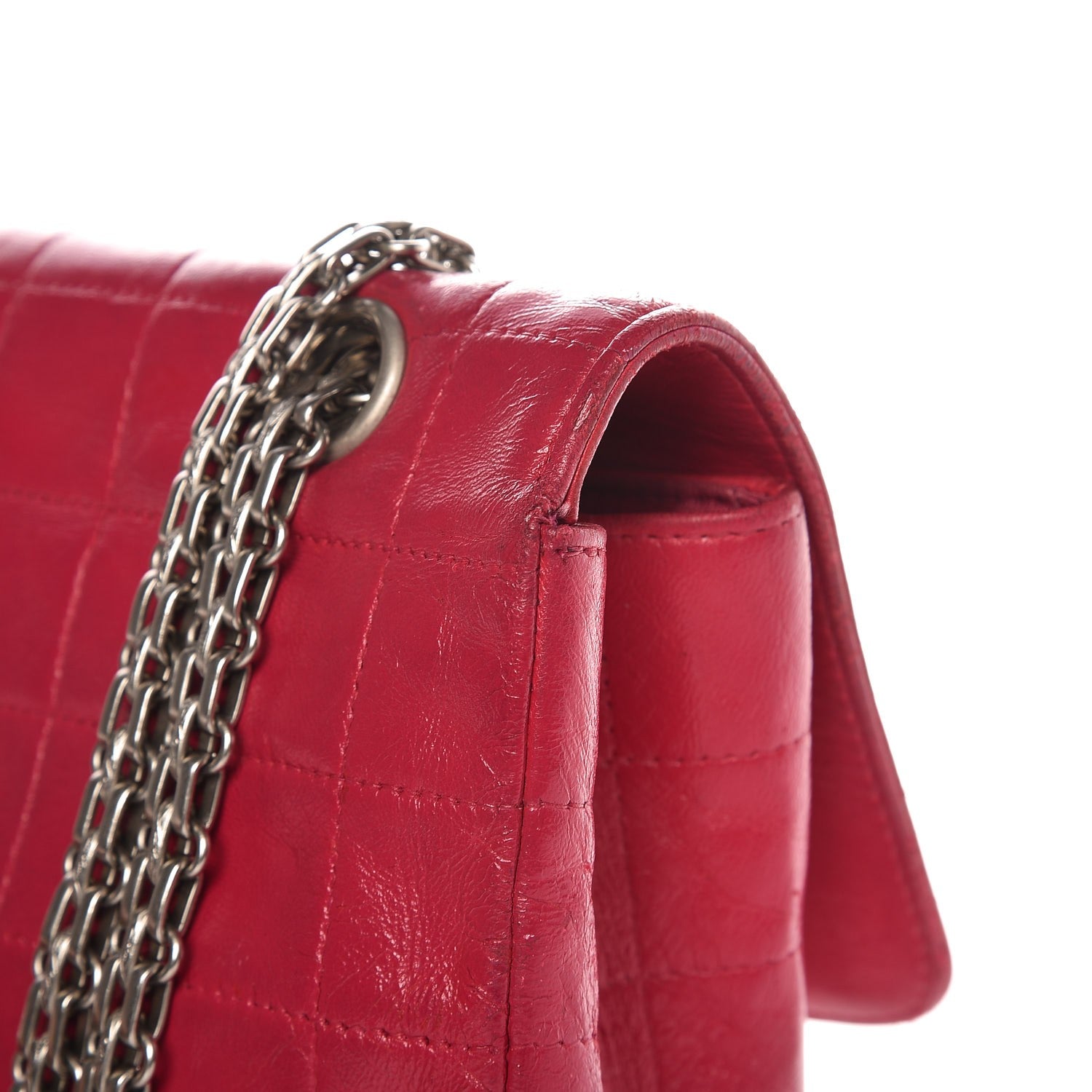 Chanel Aged Calfskin Chocolate Bar Reissue Mademoiselle Flap Pink 12 of 15