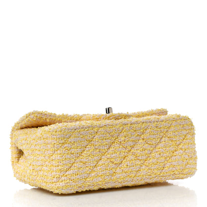 Chanel Tweed Quilted Mini Rectangular Flap Yellow Pink 4 of 11