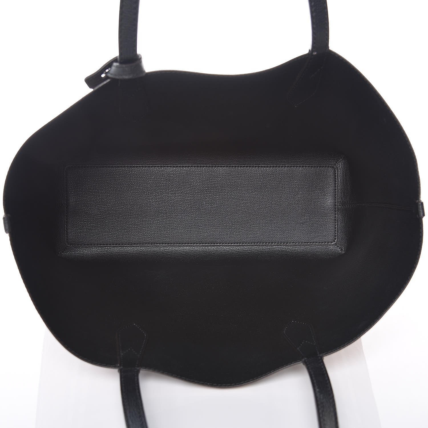 Burberry Grainy Calfskin Haymarket Check Medium Reversible Tote Black 8 of 30