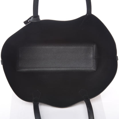 Burberry Grainy Calfskin Haymarket Check Medium Reversible Tote Black 8 of 30