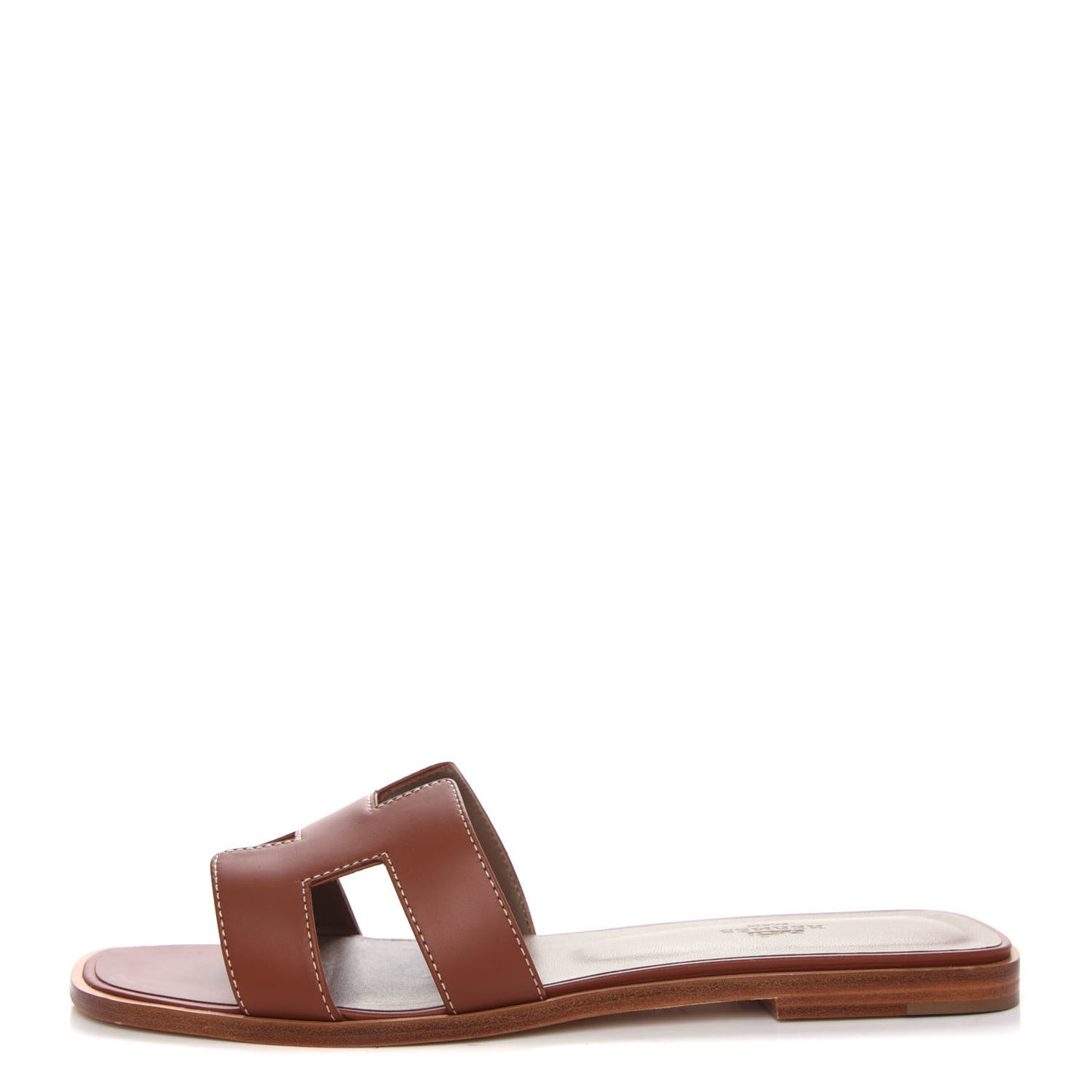 Box Calfskin Oran Sandals 40.5 Gold