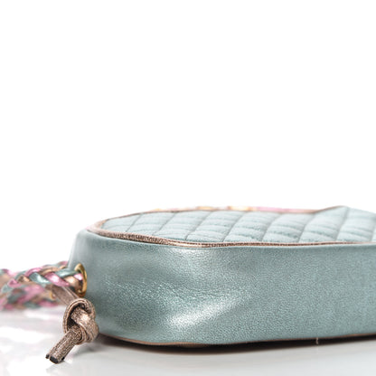 Gucci Laminated Nappa Trapuntata Mini Zumi Dome Shoulder Bag Rosa Lago Rame 6 of 10