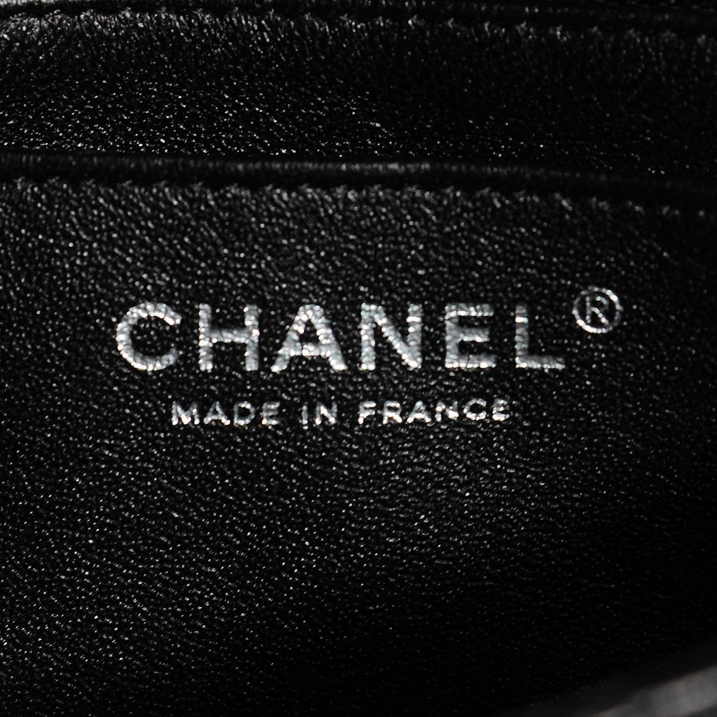 Lambskin Quilted Mini Rectangular Flap Black