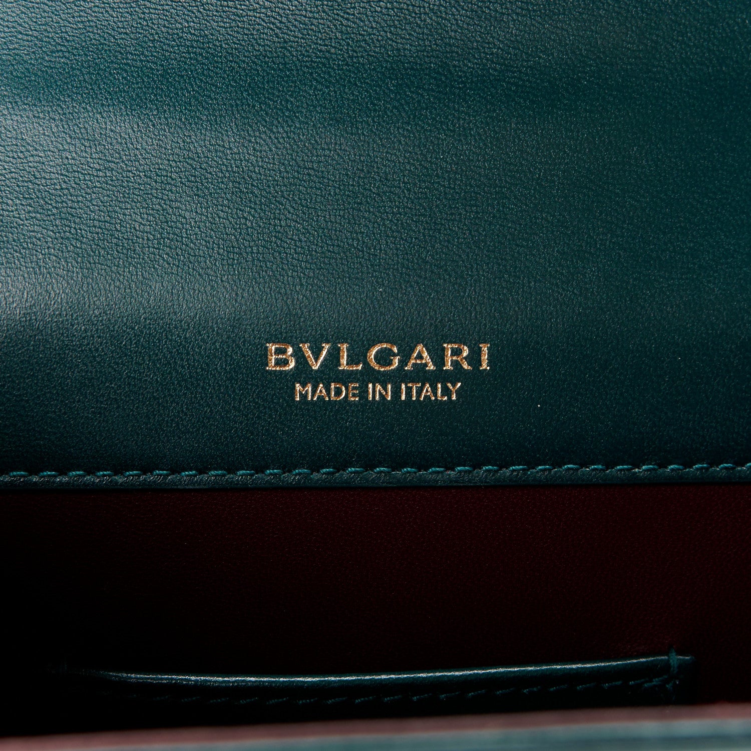 Bulgari Nappa Monochrome Serpenti Forever Maxi Chain Crossbody Bag Green 7 of 12