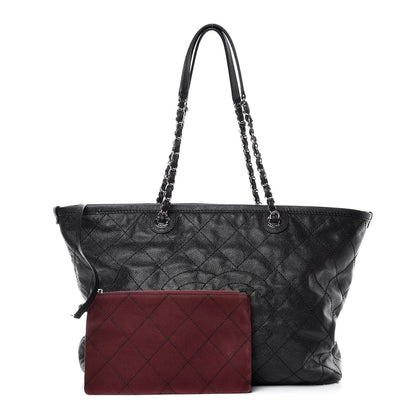 Chanel Grained Calfskin Quilted Large Daily Tote Black 1 of 12