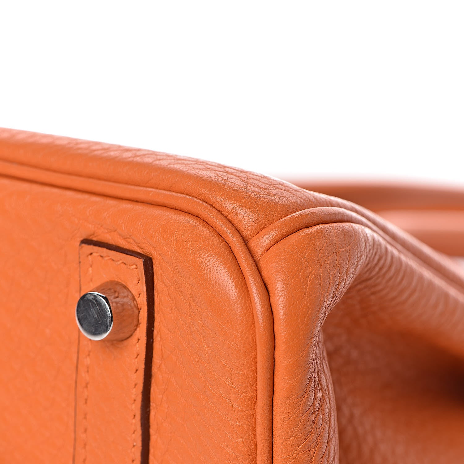 Hermes Taurillon Clemence Birkin 30 Orange 35 of 36