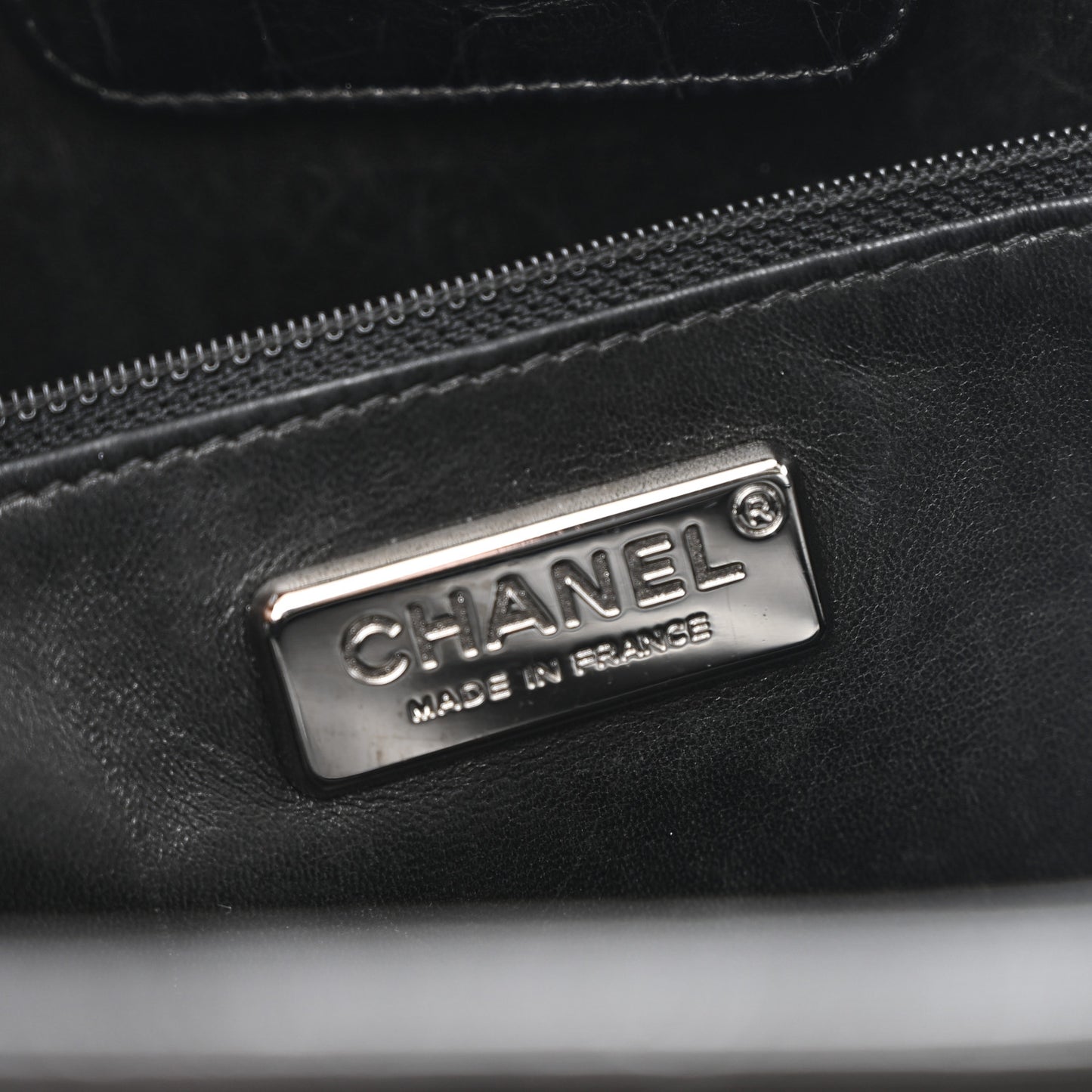 Alligator Executive Cerf Shopper Tote Black