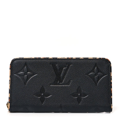 Louis Vuitton Empreinte Monogram Giant Wild At Heart Zippy Wallet Black 1 of 7