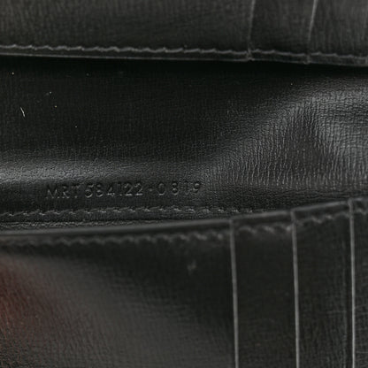 Saint Laurent Calfskin Monogram Bi Fold Zipped Wallet Black 7 of 13