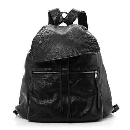 Balenciaga Agneau Classic Silver Hardware S Traveler Backpack Black 1 of 17