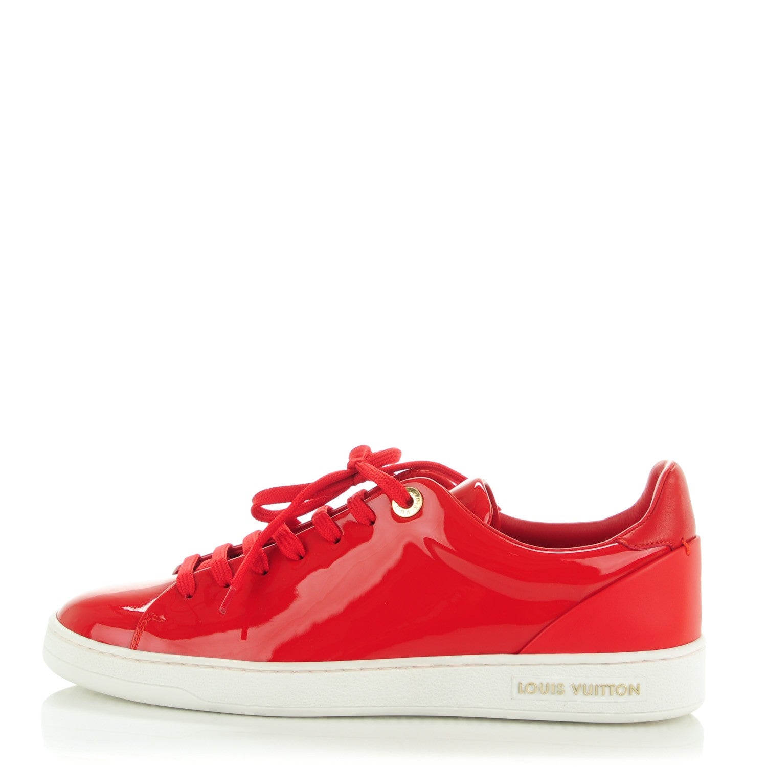 Louis Vuitton Patent Calfskin Frontrow Sneakers 38 Rouge 1 of 8