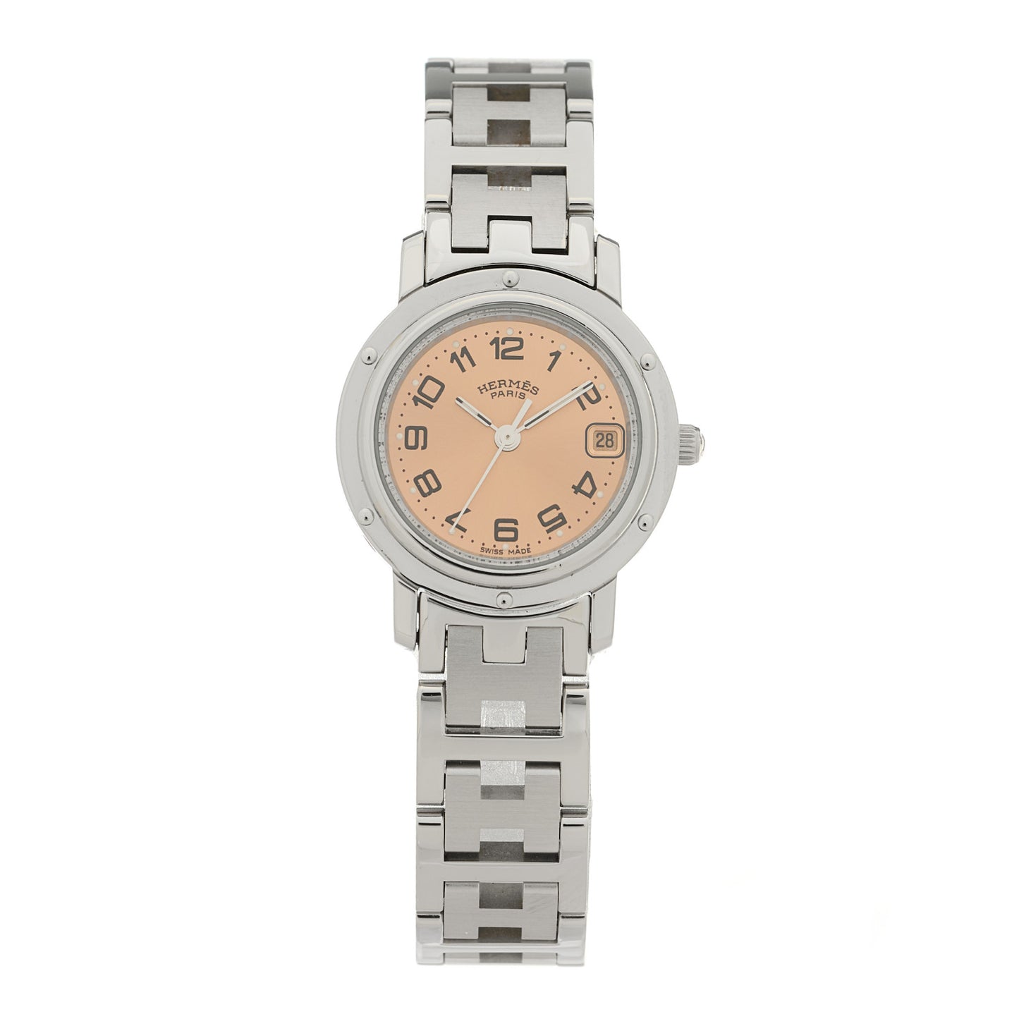 Stainless Steel 24mm Clipper Quartz Watch Pink